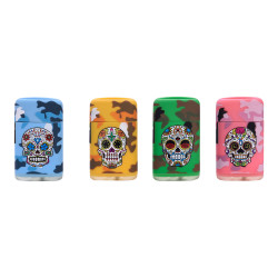 Encendedor electrónico capsula camuflaje, colores surtidos