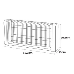 Mata insectos profesional eléctrico 2x15w 100m² 54,2x10x26,5cm 340° color negro edm