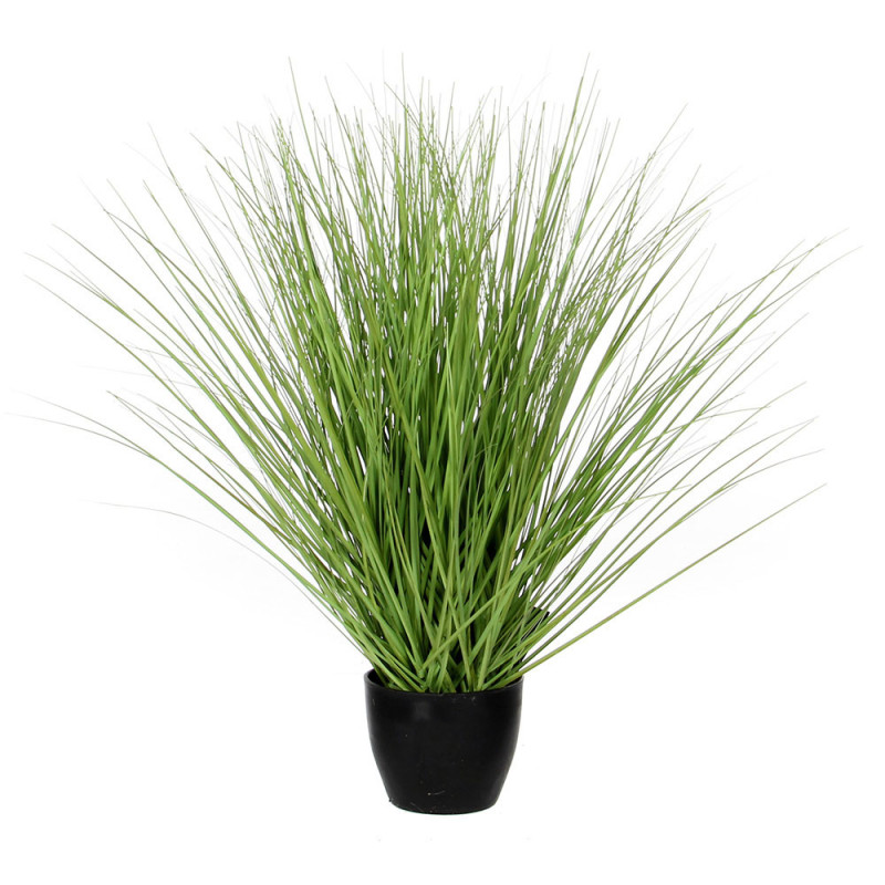 Hierba verde pvc con maceta Hierba verde pvc con maceta