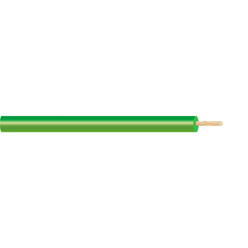 Cablecillo h05v-k 0,50 mm² verde euro/m Cablecillo h05v-k 0,50 mm² verde euro/m