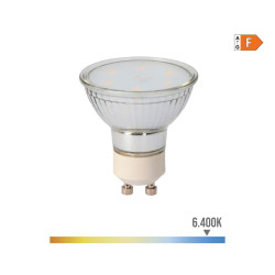 Bombilla dicroica cristal led gu10 5 w 400 lm 6400 k luz fria ø5 x 5,5 cm