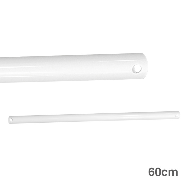 Tubo 60cm blanco prolongador para ventilador techo Tubo 60cm blanco prolongador para ventilador techo