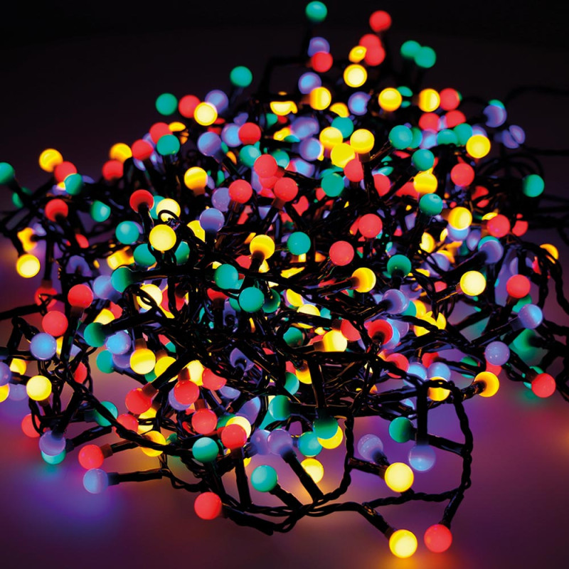 Guirnalda "cherry compact" parpadeante exterior 16m 500 leds multicolor Guirnalda "cherry compact" parpadeante exterior 16m 500 leds multicolor