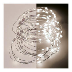 Guirnalda micro led parpadeante 14m 180 leds luz calida