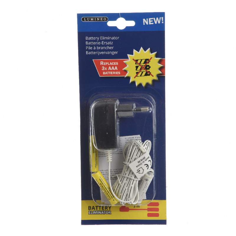 Eliminador de pilas 4,5v para interior para productos con 3xaaa Eliminador de pilas 4,5v para interior para productos con 3xaaa