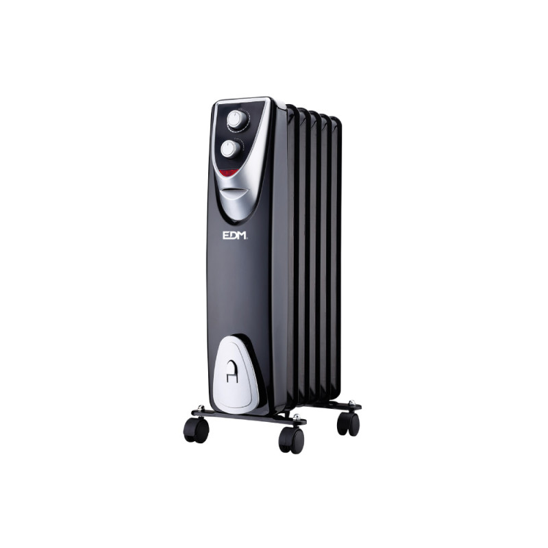 Radiador modelo "black edition" - sin aceite - (6 elementos) - 400/600/1000w - edm Radiador modelo "black edition" - sin aceite - (6 elementos) - 400/600/1000w - edm