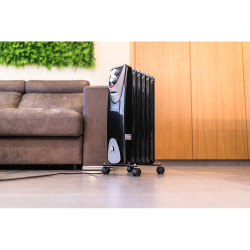 Radiador modelo "black edition" - sin aceite - (6 elementos) - 400/600/1000w - edm